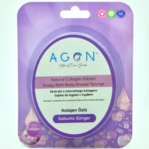 AGON Губка с экстрактом коллагена