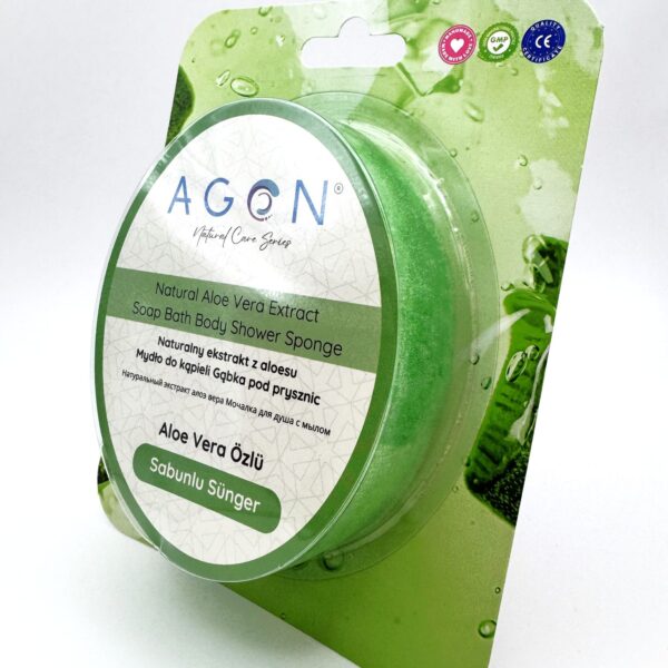 AGON Губка с экстрактом алоэ вера