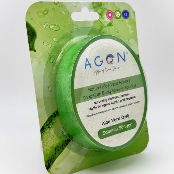 AGON Губка с экстрактом алоэ вера