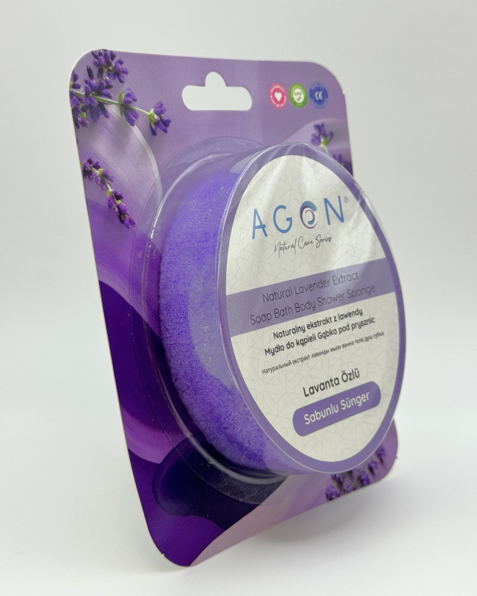 AGON Губка с экстрактом лаванды AGON Губка с экстрактом лаванды