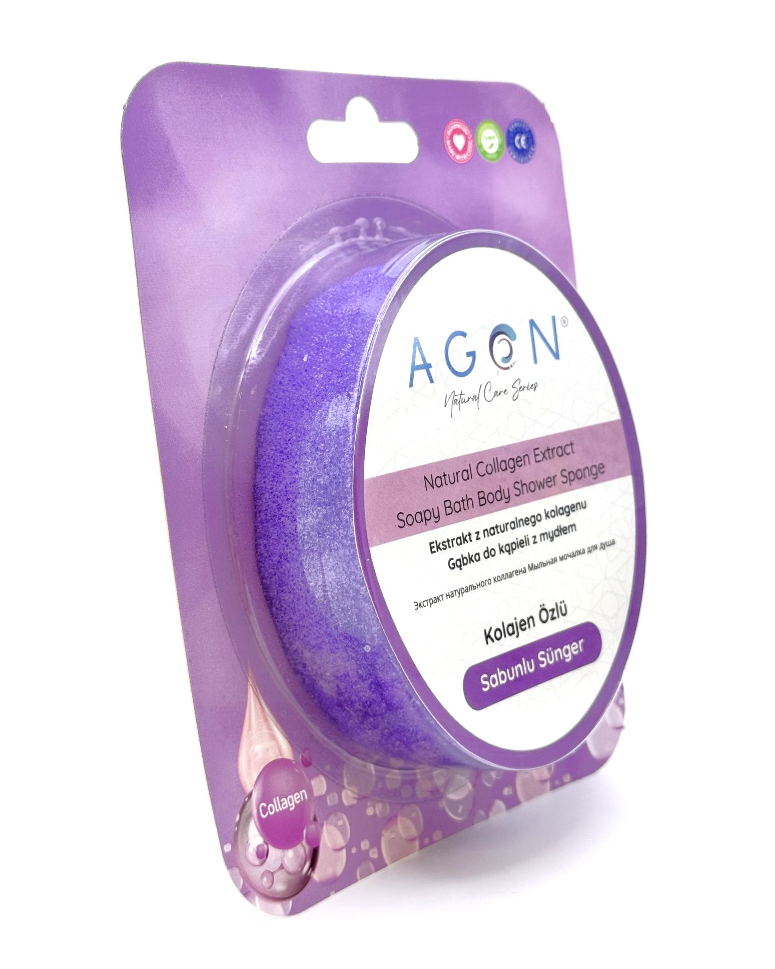 AGON Губка с экстрактом коллагена AGON Губка с экстрактом коллагена