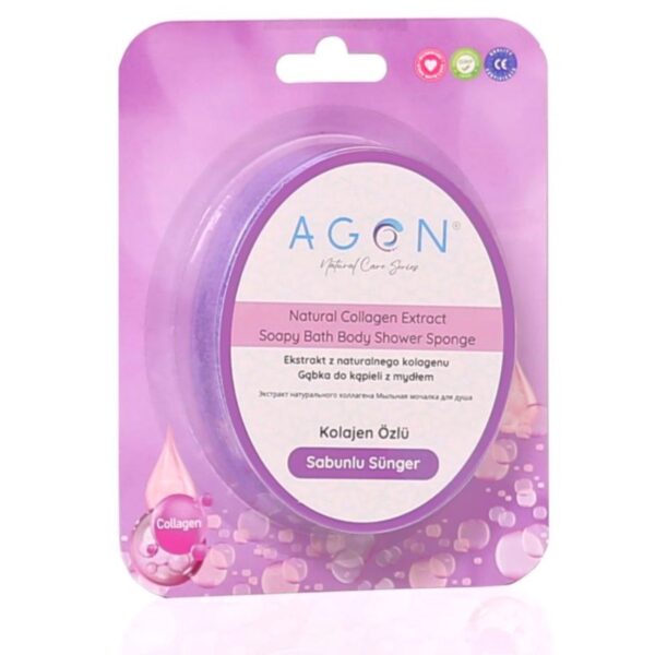 AGON Губка с экстрактом коллагена